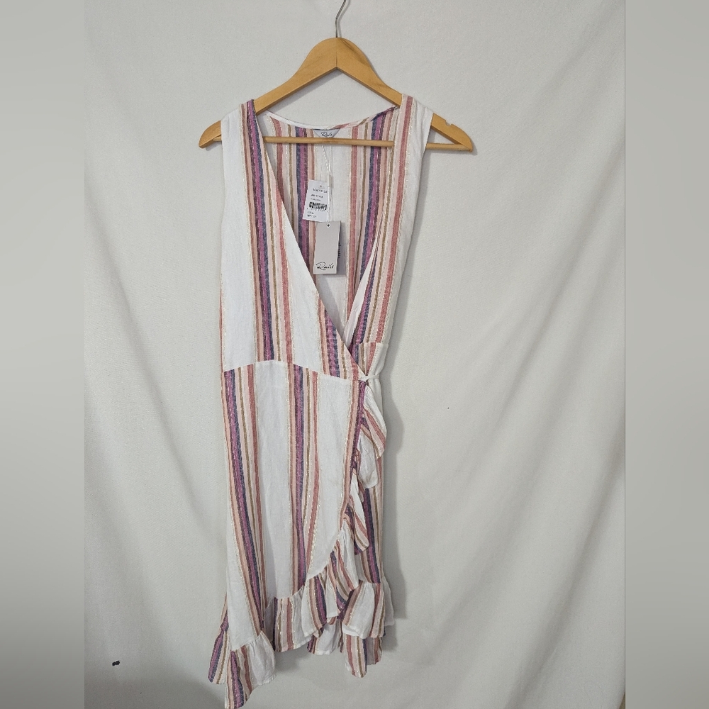 Rails Multicolor Striped Wrap Dress